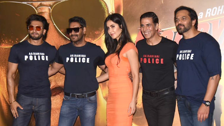 Celebs grace the trailer launch of the film Sooryavanshi