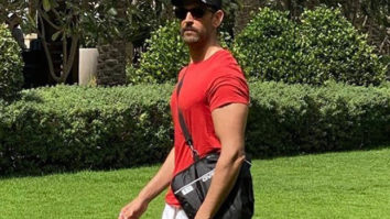 Hrithik Roshan shares picture with a towel wrapped around his waist; credits Ranveer Singh as his fashion inspiration