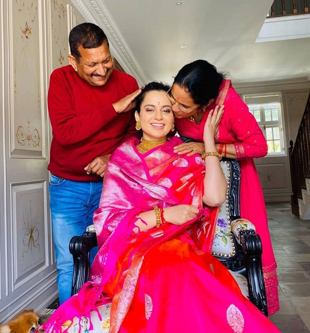 Kangana Ranaut celebrates her 33rd birthday with her family in Manali Kangana Ranaut celebrates her 33rd birthday with her family in Manali