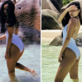 Mamamoo’s Hwasa looks sets the temperature soaring in a white swimsuit