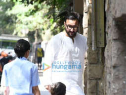 Photos: Saif Ali Khan and Taimur Ali Khan spotted in Bandra