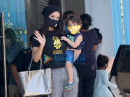 Photos: Sunny Leone snapped with her kids at play school in Juhu