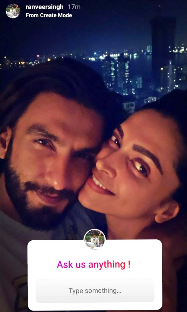 Ranveer Singh and Deepika Padukone’s ‘ask session’ on Instagram was all about their love for each other and food!