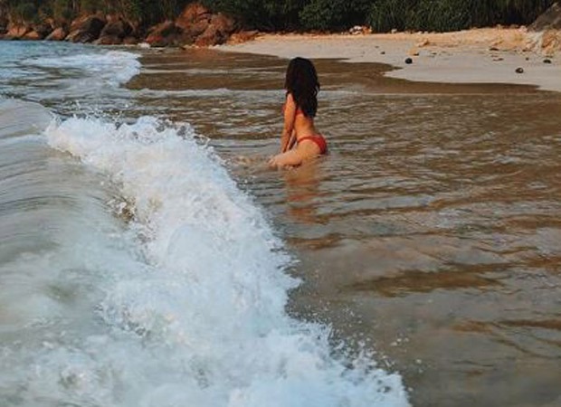 Sobhita Dhulipala shares a throwback picture of herself rocking a red coloured two piece bikini