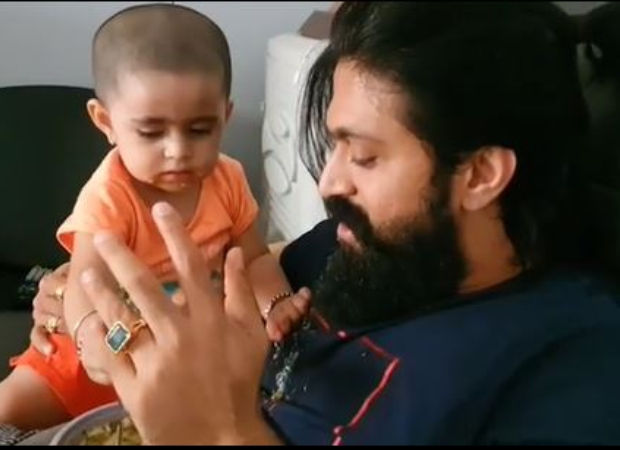 K.G.F. star Yash surrender to his daughter in the adorable video 