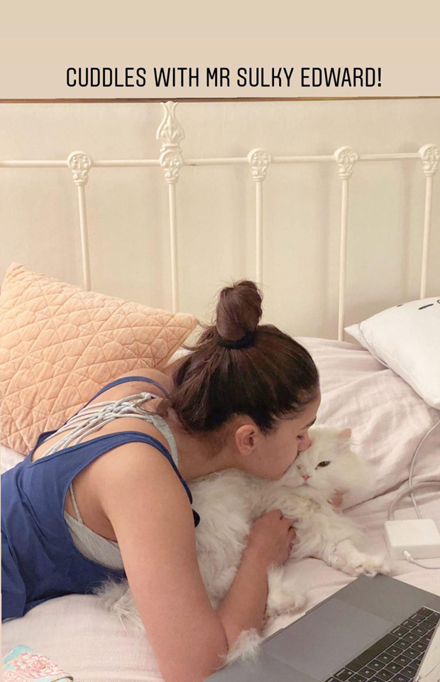 Alia Bhatt’s picture with her cat Mr. Edward is every cat lover ever!