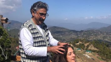 Happily quarantined, Neena Gupta enjoys a head massage from husband Vivek Mehra