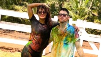 Priyanka Chopra and Nick Jonas indulge in some colour-play over the weekend, see photo
