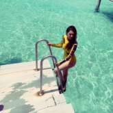 Hansika Motwani dons yellow swimsuit as she reminisces about her Maldives trip