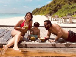 Kareena Kapoor Khan shares a throwback picture with Saif Ali Khan and Taimur Ali Khan as the trio chills on a beach