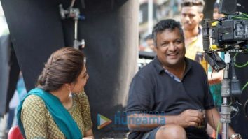 On the set of the movie Mumbai Saga