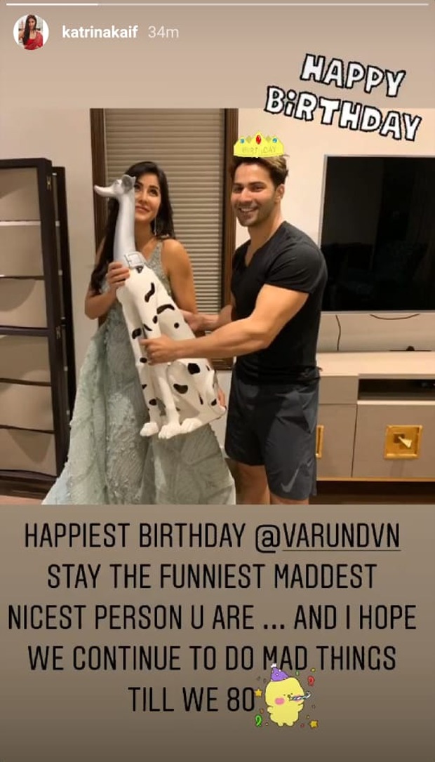 Katrina wishes Varun D