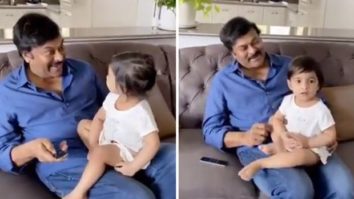 Chiranjeevi spends time with granddaughter listening to her favourite song; watch video