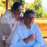After getting a head massage from husband Vivek Mehra, Neena Gupta returns the favour