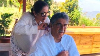 After getting a head massage from husband Vivek Mehra, Neena Gupta returns the favour