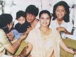 Shah Rukh Khan, Gauri Khan and son Aryan Khan attend Kajol’s Mehandi ceremony in this priceless throwback