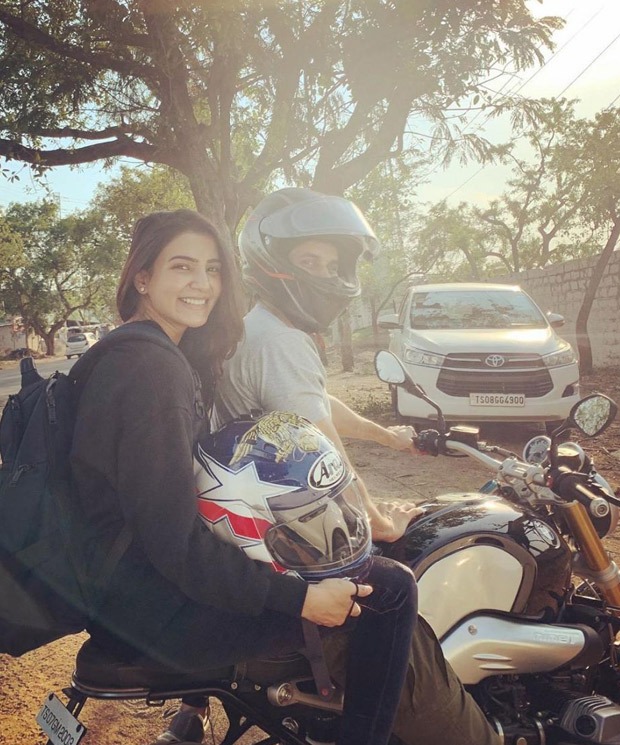 Samantha Prabhu Akkineni goes on a bike ride with husband Naga Chaitanya Samantha Prabhu Akkineni goes on a bike ride with husband Naga Chaitanya