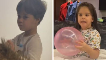 Watch: Karan Johar’s twins Yash and Roohi name him Monkey 