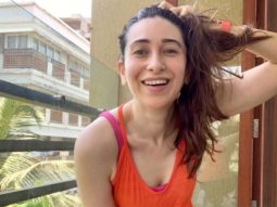 Karisma Kapoor chills in the balcony post workout, goes ‘say squeeze’