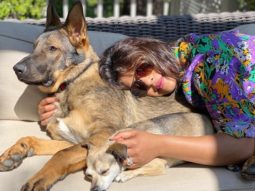 Priyanka Chopra shares a cuddle with her pets as they relax under the Sun