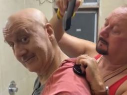 Watch: Anupam Kher gets the ‘quickest haircut’ from brother Raju Kher