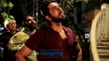 on the sets of the movie AndhaDhun