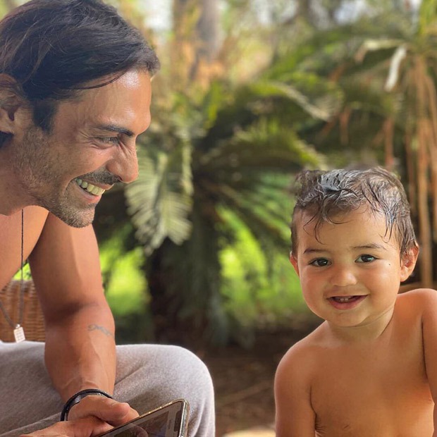 Arjun Rampal and Gabriella Demetriades share adorable moments on son Arik’s first birthday 