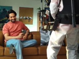 “It was great to shoot again after so many months” – says Ayushmann Khurrana who is back on set to shoot an ad