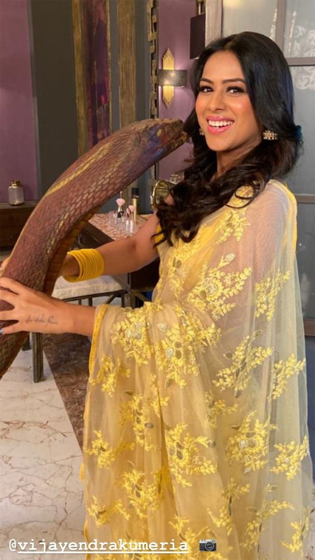 Naagin 4: Nia Sharma poses on the set with ‘Naagin’, Vijayendra Kumeria ...