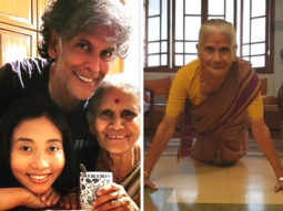 Milind Soman shares video of 81-year-old mother doing push ups; netizens call her a ‘rockstar’