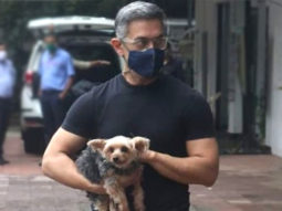 PICS: Aamir Khan spotted outside a pet clinic along with his furry friend