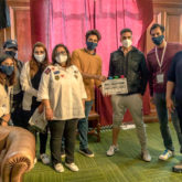 Akshay Kumar along with Jackky and Puja Bhagnani give the mahurat clap for Bellbottom
