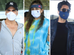 Akshay Kumar leaves for the UK with family, Huma Qureshi, Jackky Bhagnani and Bellbottom team