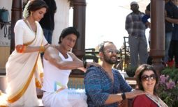 on the sets of the movie Chennai Express
