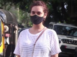 Esha Gupta snapped at Mount Mary Church in Bandra