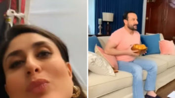 Kareena Kapoor Khan shares behind-the-scenes photos with Saif Ali Khan as they shoot from home