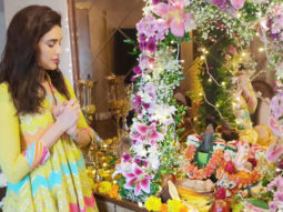 Karishma Tanna spotted during Ganpati puja