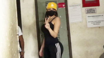 Nora Fatehi spotted at studio in Andheri