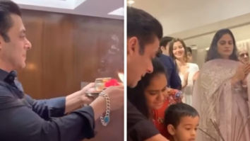 Salman Khan helps nephew during Ganesh aarti, attends Ganpati visarjan
