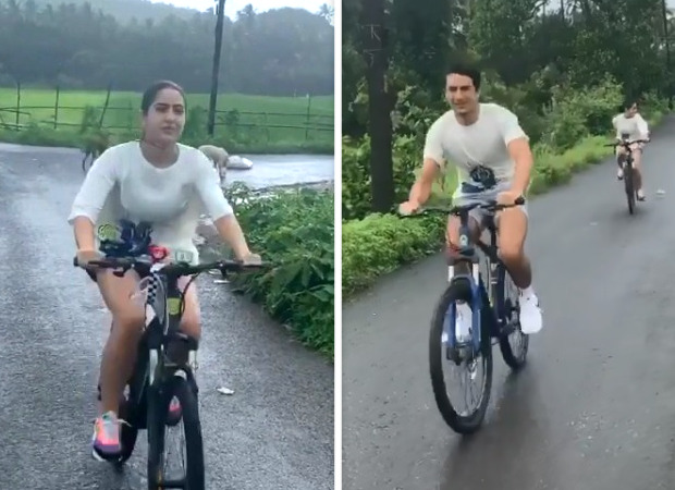 Sara Ali Khan and Ibrahim Ali Khan are enjoying Goa monsoon and cycling in dreamy weather 