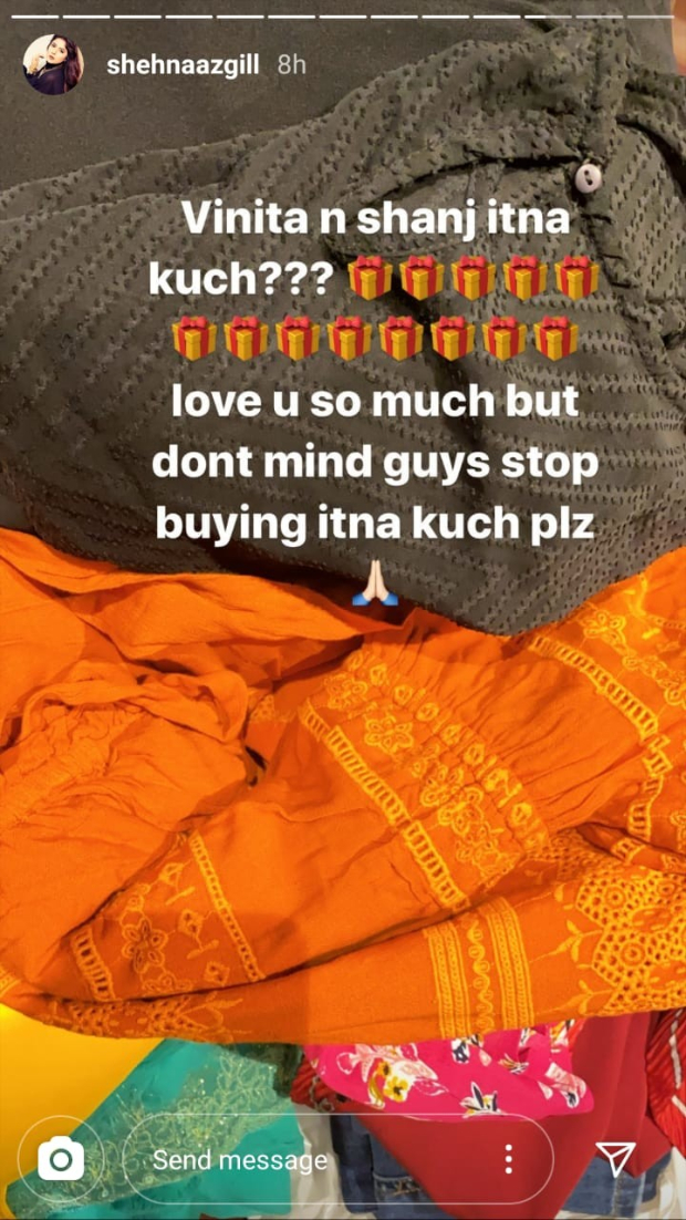 Shehnaaz Gill requests her fans not to send across so many gifts