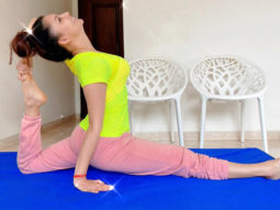 Urvashi Rautela nails the super-advanced yoga front splits