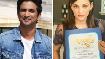 On Independence Day, Sushant Singh Rajput recognised for his contribution to cinema by the California State Assembly 