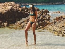Lisa Haydon heads to the beach with her kids; reveals that she woke up early to enjoy an empty beach