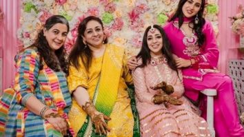Sara Ali Khan opts for a hot pink kurta at JP Dutta’s daughter’s mehendi function 