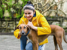 “Sometimes all you need is love,” writes Prachi Desai sharing pictures of strays from her building