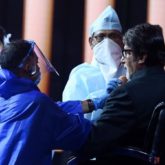 Amitabh Bachchan shares a picture from the sets of Kaun Banega Crorepati 12, shows they’re maintaining precautions