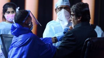Amitabh Bachchan shares a picture from the sets of Kaun Banega Crorepati 12, shows they’re maintaining precautions