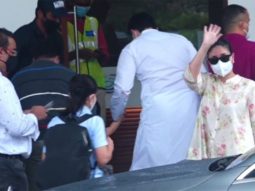 Kareena Kapoor Khan, Saif Ali Khan and Taimur Ali Khan snapped leaving for Delhi to shoot for Laal Singh Chaddha