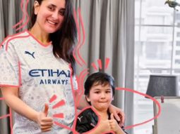 Kareena Kapoor Khan flaunts her baby bump as she poses with Taimur Ali Khan